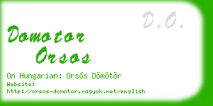 domotor orsos business card